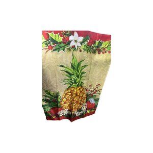 Welcome Pineapple Holiday  Flag  Double Sided  28x40  Breezeart Solar Silk New